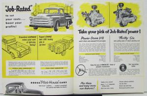 1955 Dodge Truck Model C Pickup Express Stake Three Quarter Ton Sales Folder