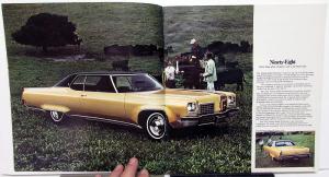 1972 Oldsmobile Dealer Color Sales Brochure Toronado 98 88 Cutlass Wagon 442