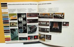 1973 Oldsmobile Dealer Color Sales Brochure Large 98 88 Toronado Cutlass