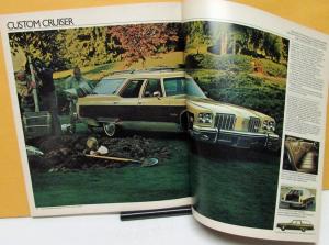 1974 Oldsmobile Dealer Prestige Sales Brochure Toronado 98 88 Cutlass Wagon