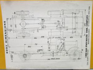 1919 Giant Truck Model 16 2 Ton Body Dimensions