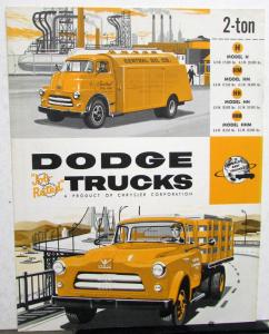 1955 Dodge H HM HH HHM Models 2 Ton Trucks Sales Folder Original