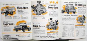 1955 Dodge H HM HH HHM Models 2 Ton Trucks Sales Folder Original