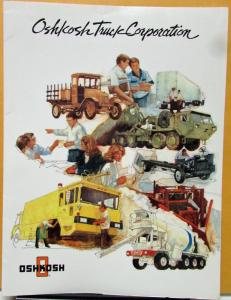 1980 1981 1982 1983 1984 1985 OSHKOSH Truck Corporation Sales Folder