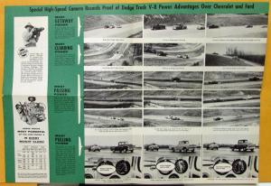 1957 Dodge Pickup Truck V8 D Series Power Advantage Sales Folder Mailer Original