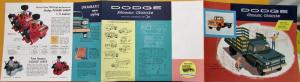 1958 Dodge Truck Models 400 & 500 Tractor COE Stake Color Sales Folder Original