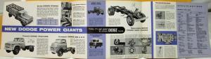 1959 Dodge Truck Models 400 500 Stakes Tractors COEs Color Sales Folder Original