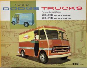 1959 Dodge Forward Control Truck Models P300 & P400 Color Sales Folder Original