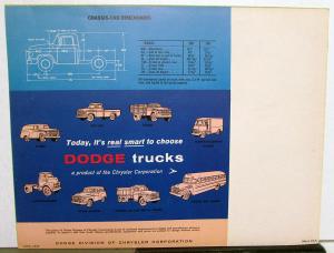 1959 Dodge Trucks Models 200 & 300 Pickups Stakes Color Sales Folder Original