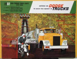 1960 Dodge High Ton Diesel Truck 4x2 Series KC NC 6x4 Series KCT NCT Brochure