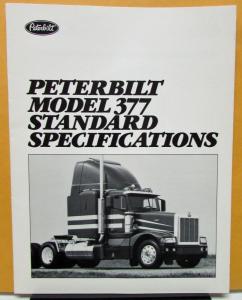 1987 Peterbilt Model 377 Standard Specifications