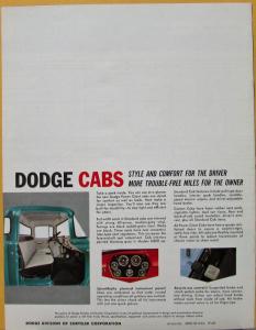 1961 Dodge High Ton Gas Trucks 4x2 C800 900 1000 6x4 CT700 800 900 Sale Brochure