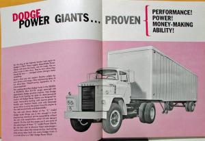 1961 Dodge High Ton Gas Trucks 4x2 C800 900 1000 6x4 CT700 800 900 Sale Brochure