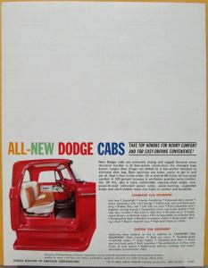 1961 Dodge Truck D Models Med Ton Fwd & Chassis Cab Sales Brochure Original