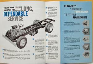 1961 Dodge Truck D Models Med Ton Fwd & Chassis Cab Sales Brochure Original