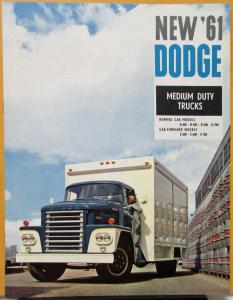 1961 Dodge SWISS Market Truck Med Duty D400 to 700 C500 to 700 Sales Brochure