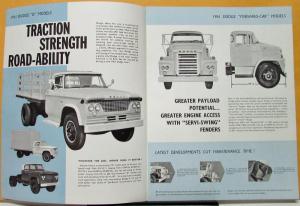 1961 Dodge SWISS Market Truck Med Duty D400 to 700 C500 to 700 Sales Brochure
