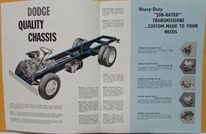 1961 Dodge SWISS Market Truck Med Duty D400 to 700 C500 to 700 Sales Brochure