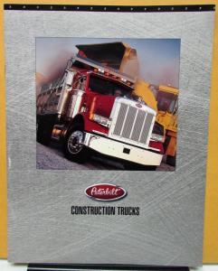 1996 Peterbilt Construction Trucks Dealer Sales Brochure Folder