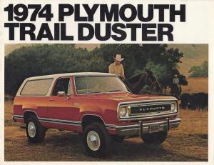 1974 Plymouth Trail Duster Dealer Sales Brochure Folder Sport Utility 4X4