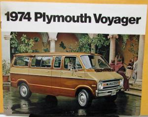 1974 Plymouth Voyager Van Dealer Sales Brochure