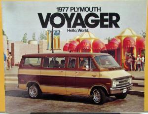 1977 Plymouth Voyager Van Dealer Sales Brochure