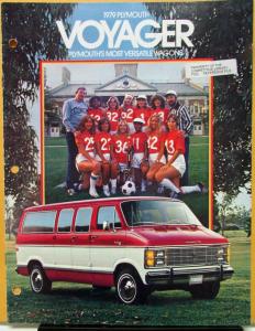 1979 Plymouth Voyager Van Dealer Sales Brochure