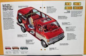 1979 Plymouth Voyager Van Dealer Sales Brochure