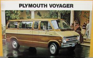 1974 Plymouth Voyager Van Post Card