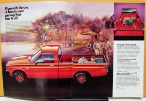 1979 Plymouth Arrow Pickup Dealer Sales Brochure