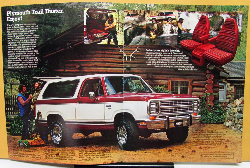 1979 Plymouth Trail Duster Truck Sales Brochure Book