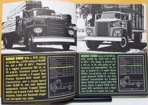 1963 Dodge Truck High Tonnage Gas Models C & CT Sales Brochure REV 11 62