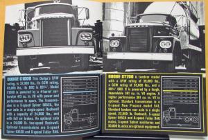 1963 Dodge Truck High Tonnage Gas Models C & CT Sales Brochure REV 11 62