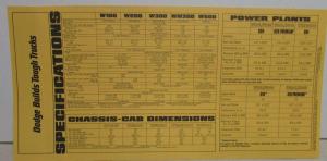 1963 Dodge 4WD Truck Pickup Sweptline Utiline Wagon Military Chassis Sale Folder