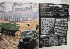 1963 Dodge 4WD Truck Pickup Sweptline Utiline Wagon Military Chassis Sale Folder