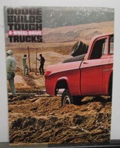 1963 Dodge 4WD Truck Pickup Sweptline Utiline Wagon Military Chassis Sale Folder