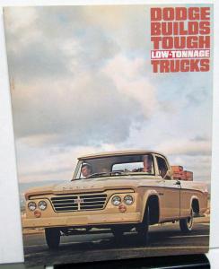 1963 Dodge Truck Pickup Stake Tradesman Town Wagon Panel Sales Brochure Original