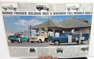 1963 Dodge Truck Pickup Stake Tradesman Town Wagon Panel Sales Brochure Original