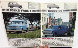 1963 Dodge Truck Pickup Stake Tradesman Town Wagon Panel Sales Brochure Original