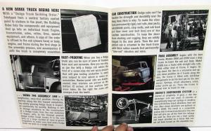 1963 Dodge Truck Pickup Stake Tradesman Town Wagon Panel Sales Brochure Original