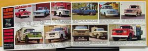 1963 Dodge Full Line Pickup Gas Diesel Motor Home 4WD Trucks Sales Brochure