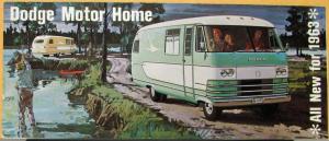1963 Dodge Motor Home Floorplans Specifications Sales Folder Original