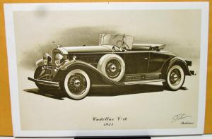 Steve Pasteiner Vintage Auto Print Set Of 8 V16 Cadillac 1933 Duesenberg 37 Cord