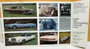 1975 Lincoln Continental Limousine & Hearse Andy Hotton Associates Sales Kit
