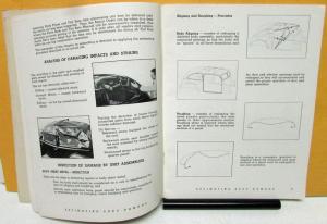 1949 Body Damage Repair & Estimating Procedures Manual General Motors Repair GM