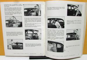 1949 Body Damage Repair & Estimating Procedures Manual General Motors Repair GM