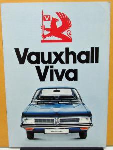 1975 Vauxhall Viva  De Luxe SL Estate Foreign Sales Brochure UK Standard REVISED