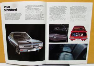 1975 Vauxhall Viva  De Luxe SL Estate Foreign Sales Brochure UK Standard REVISED