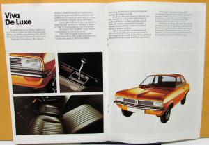 1975 Vauxhall Viva  De Luxe SL Estate Foreign Sales Brochure UK Standard REVISED