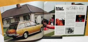 1974 Opel CarAVan Rekord Ascona Kadett GM Foreign Dealer Sales Brochure